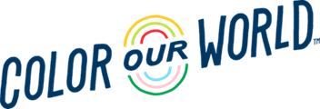 Color our world logo